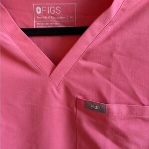 Figs Coral Pink Scrub Set XL top/ XLP bottom